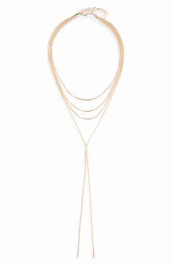 Snake Chain Layered Y-Necklace