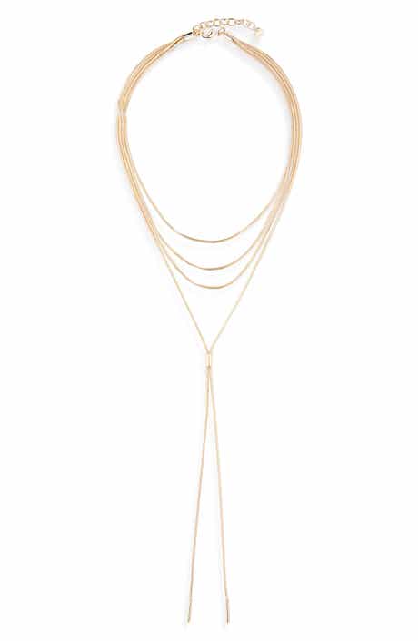 Snake Chain Layered Y-Necklace