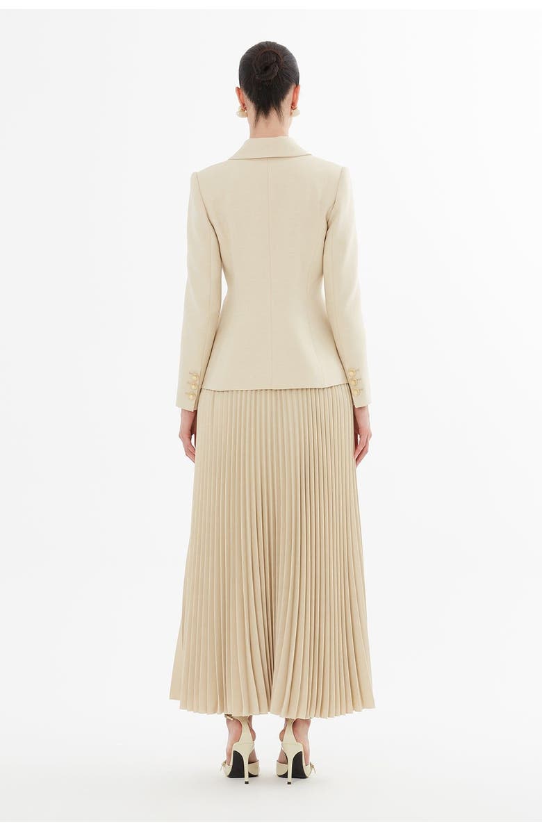 Gizia Double-Breasted Jacket and Pleated Skirt, Alternate, color, 