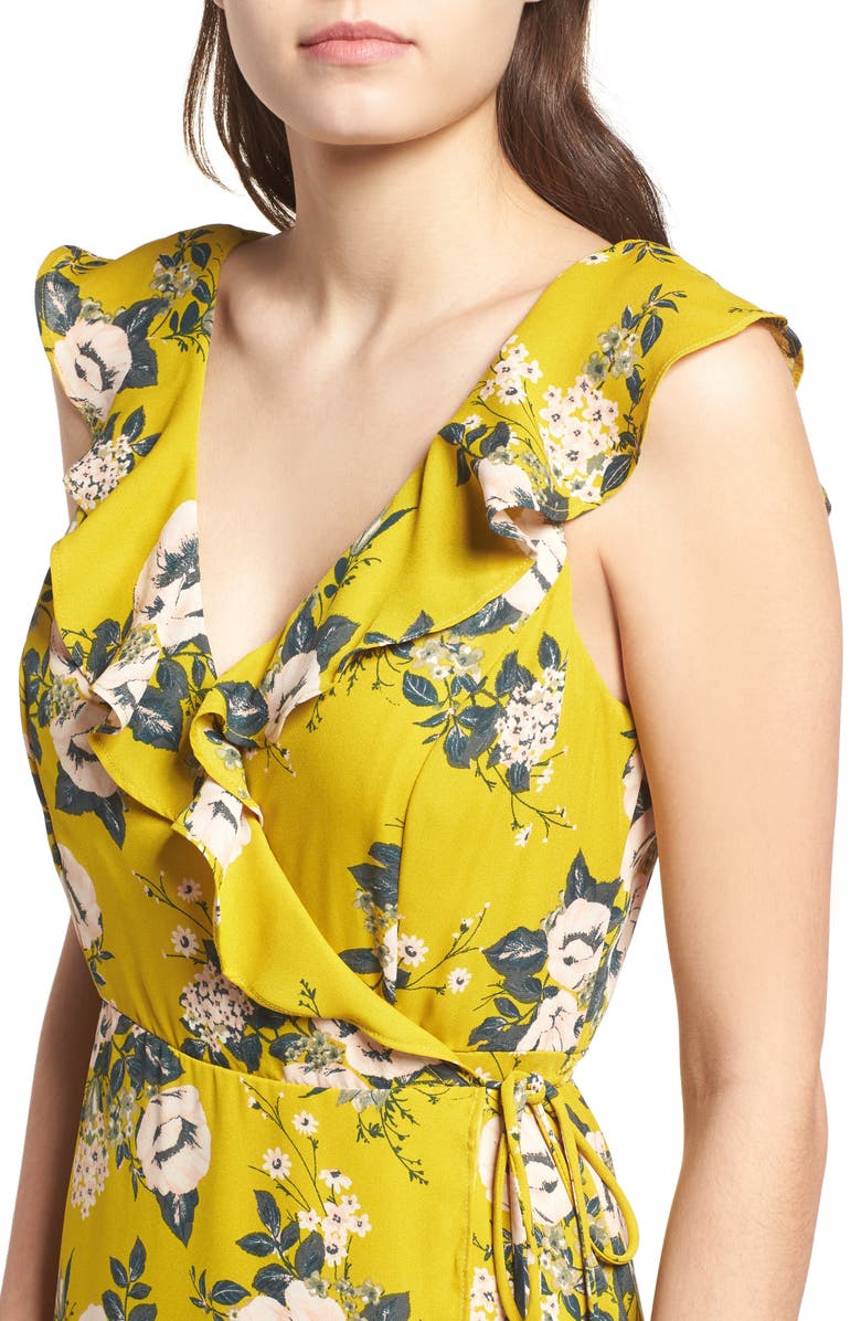 June & Hudson Wrap Maxi Dress, Alternate, color, 