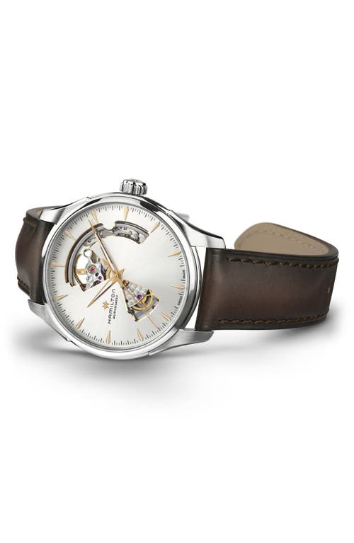 Hamilton Jazzmaster Open Heart Watch, 40mm In Silver