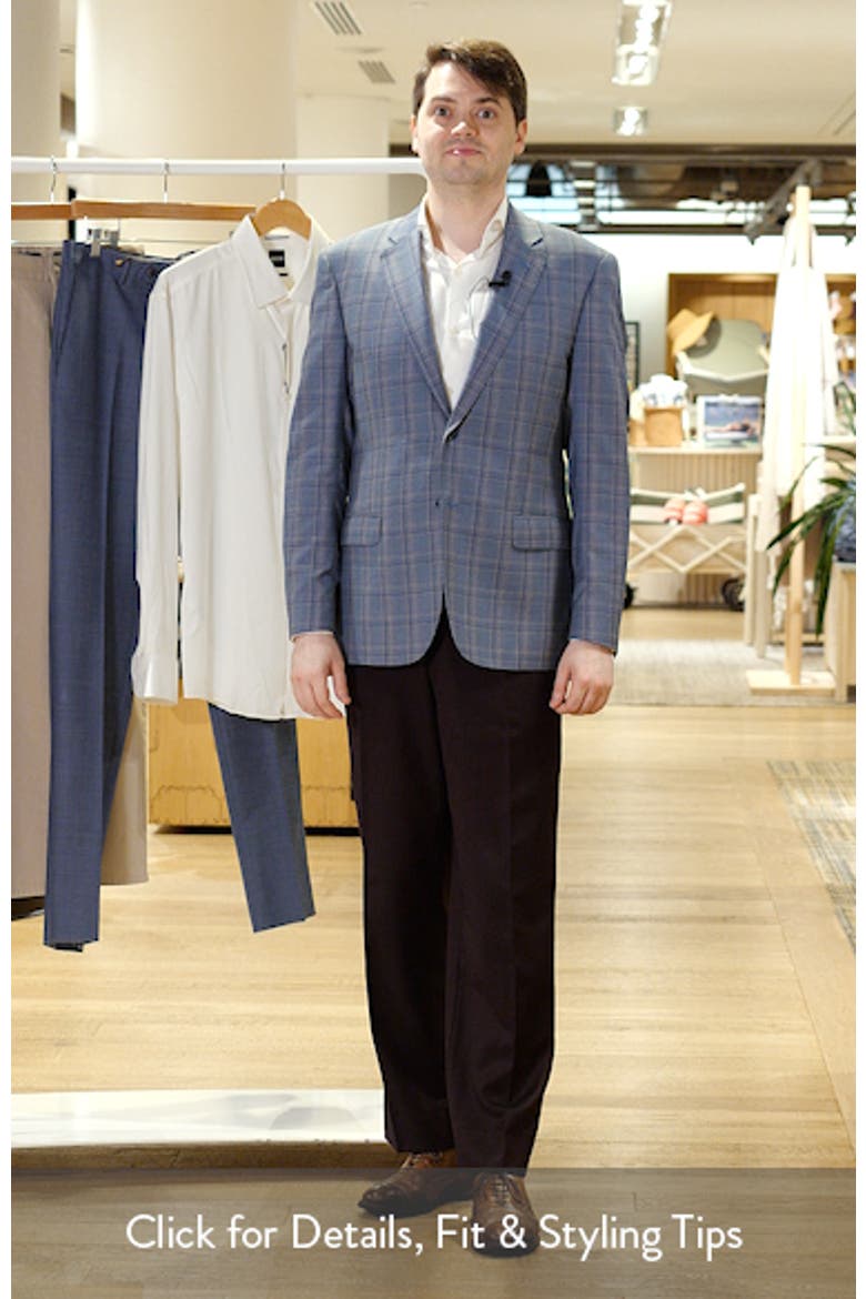 Dusty Teal Check Virgin Wool Sport Coat video