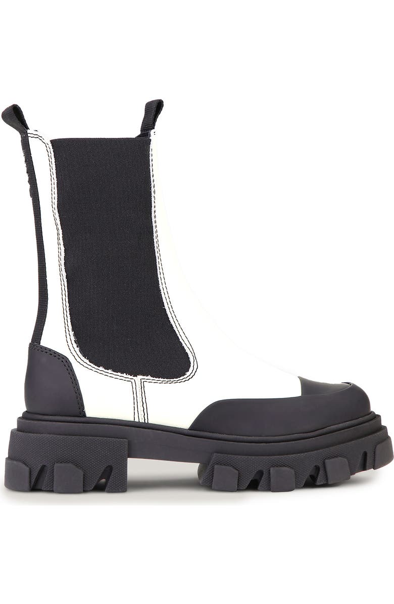 Ganni Calf Leather Mid Chelsea Boot, Main, color,