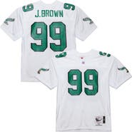 Mitchell & Ness Men's Mitchell & Ness Jerome Brown White Philadelphia Eagles 1991 Authentic Throwback Retired Player Jersey