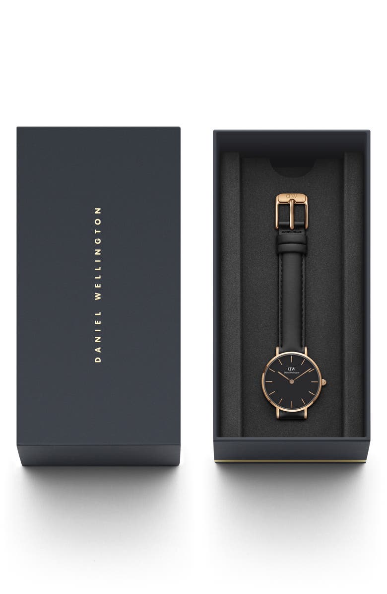Daniel Wellington Classic Petite Leather Strap Watch, 28mm, Alternate, color, 
