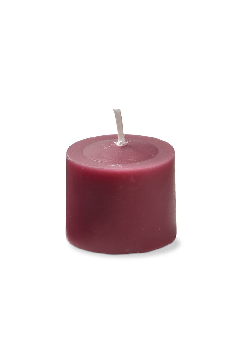 Color Studio Plum Votive Candles Set of 12 Smokeless Wax, Main, color, Purple