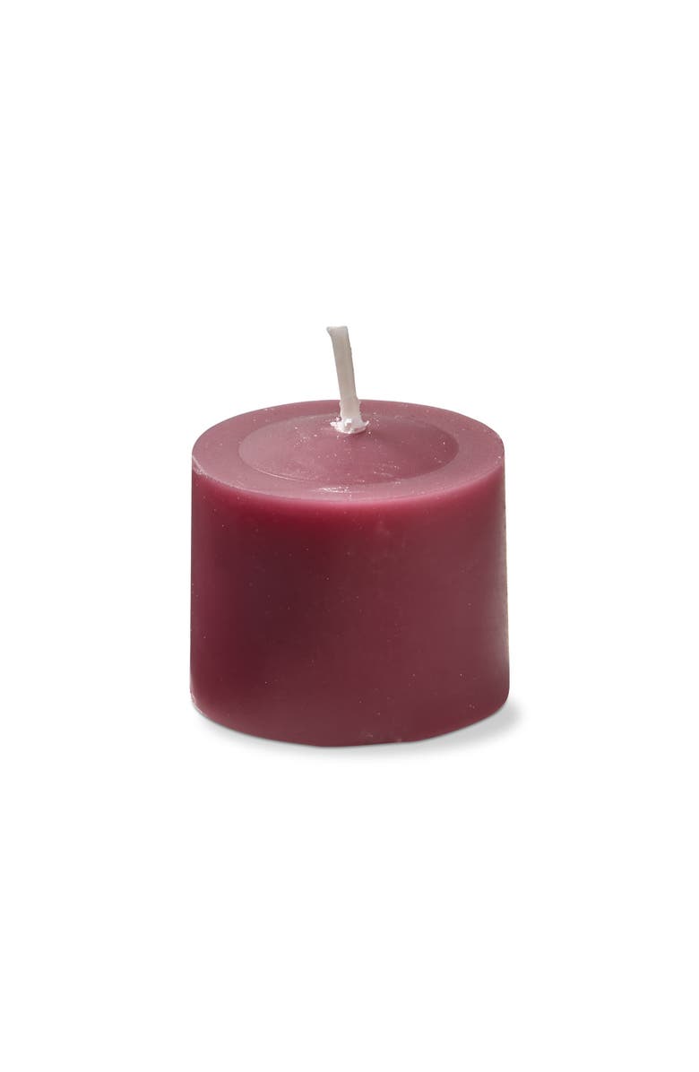 tag Color Studio Plum Votive Candles Set of 12 Smokeless Wax, Main, color, Purple