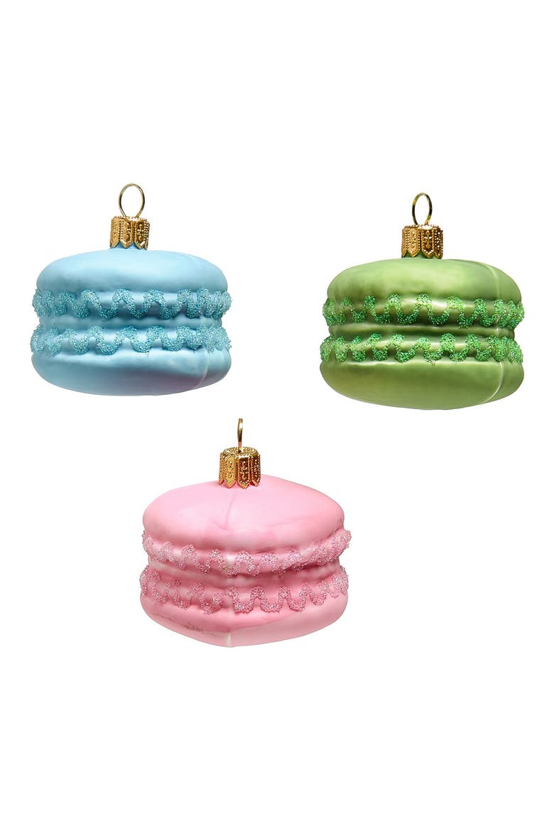 Macaroons Glass Ornaments, Main, color, BLUE/ PINK/ GREEN