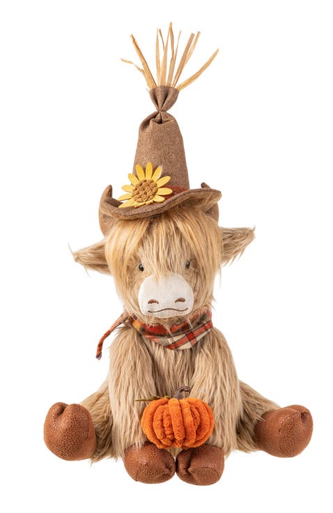 Halloween Fall or Christmas Fabric Highland Cow Table Decor