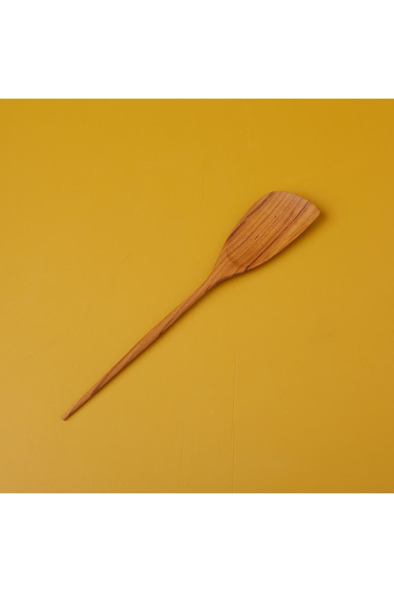 Padma Teak Corner Spoon, Alternate, color, Brown