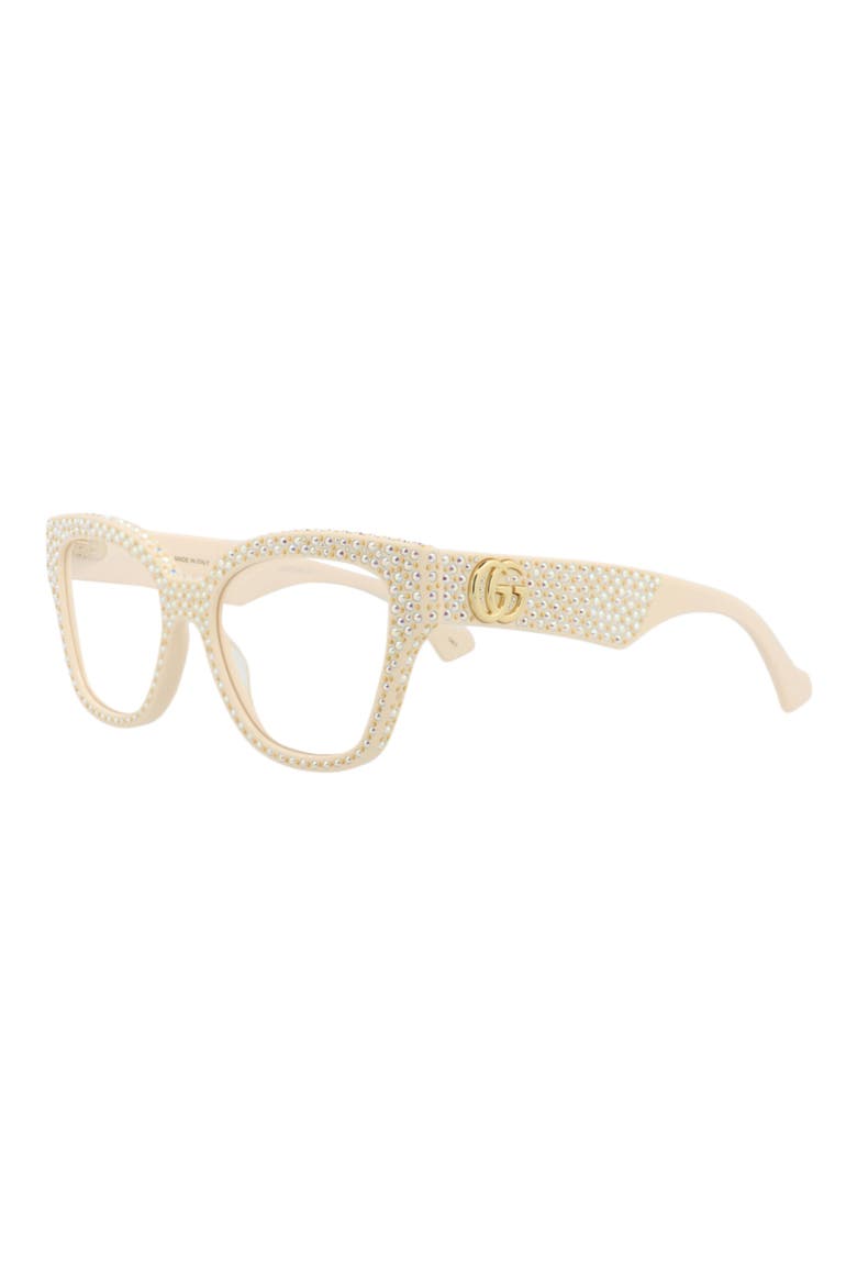 Special Edition 54mm Cat Eye Sunglasses, Alternate, color, IVORY IVORY TRANSPARENT