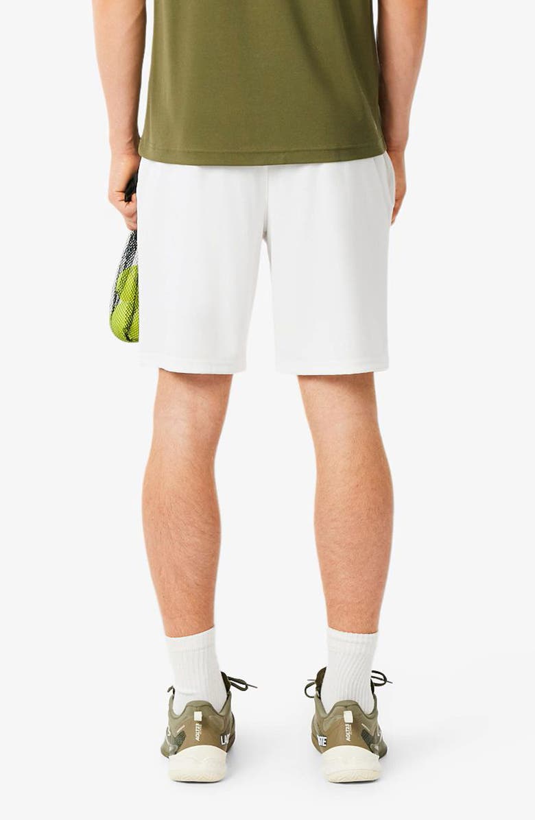 Lacoste Drawstring Jersey Shorts, Alternate, color, White