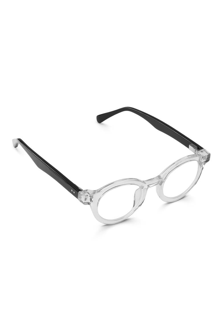 TV Party 41mm Round Reading Glasses, Alternate, color, CRYSTAL CLEAR FRONT / BLACK