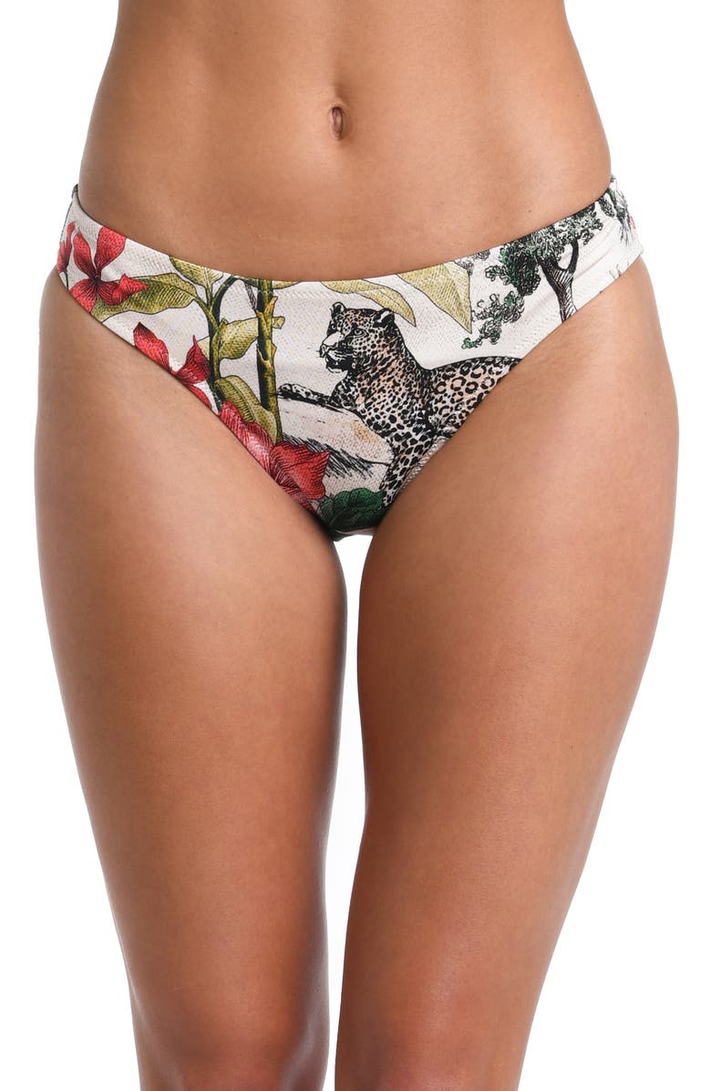 L'AGENCE Nicole Jungle Bikini Bottoms, Main, color, 