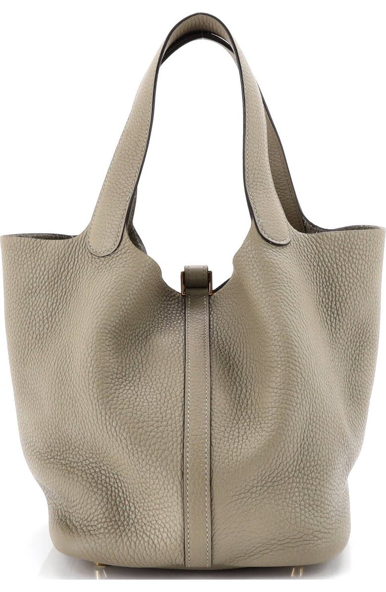 Pre-Owned Hermes Picotin Lock Bag Clemence MM, Alternate, color, Sauge