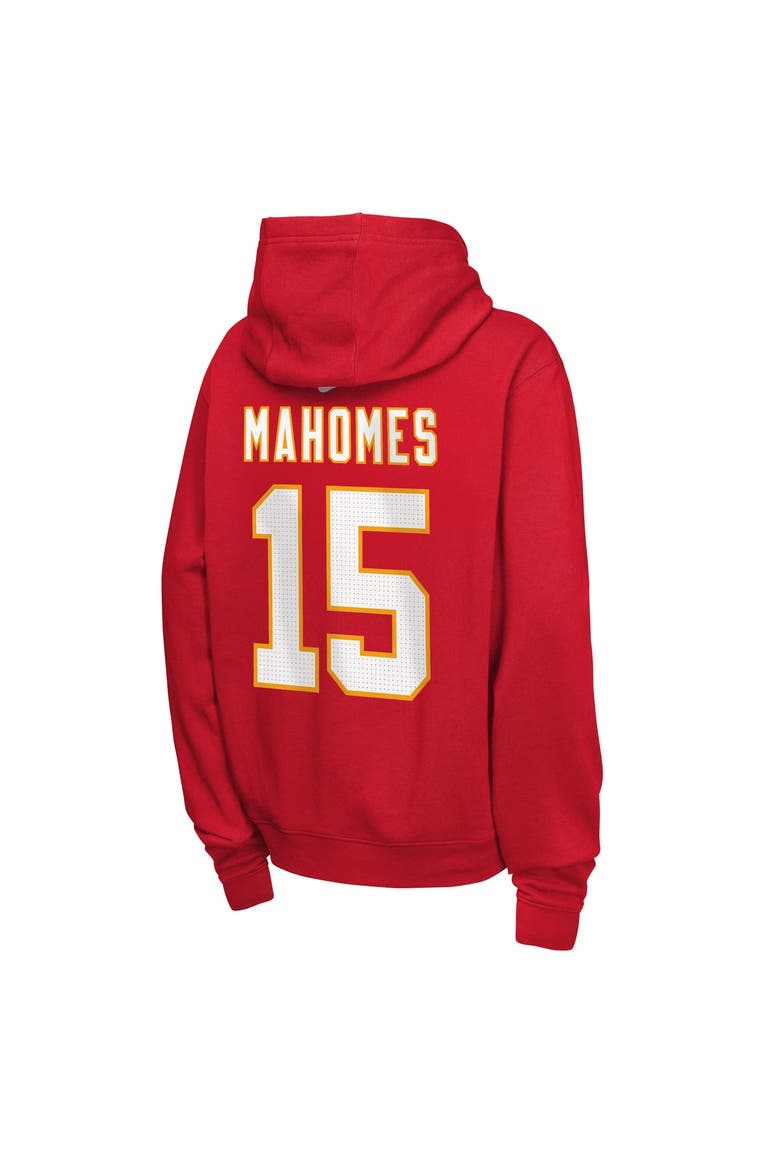 Youth Nike Patrick Mahomes Red Kansas City Chiefs Name & Number Club Fleece Hoodie, Alternate, color, Red