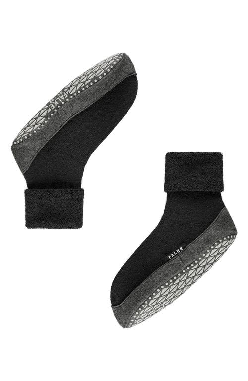 Falke Cozyshoe Wool Blend Sock Slippers In Black