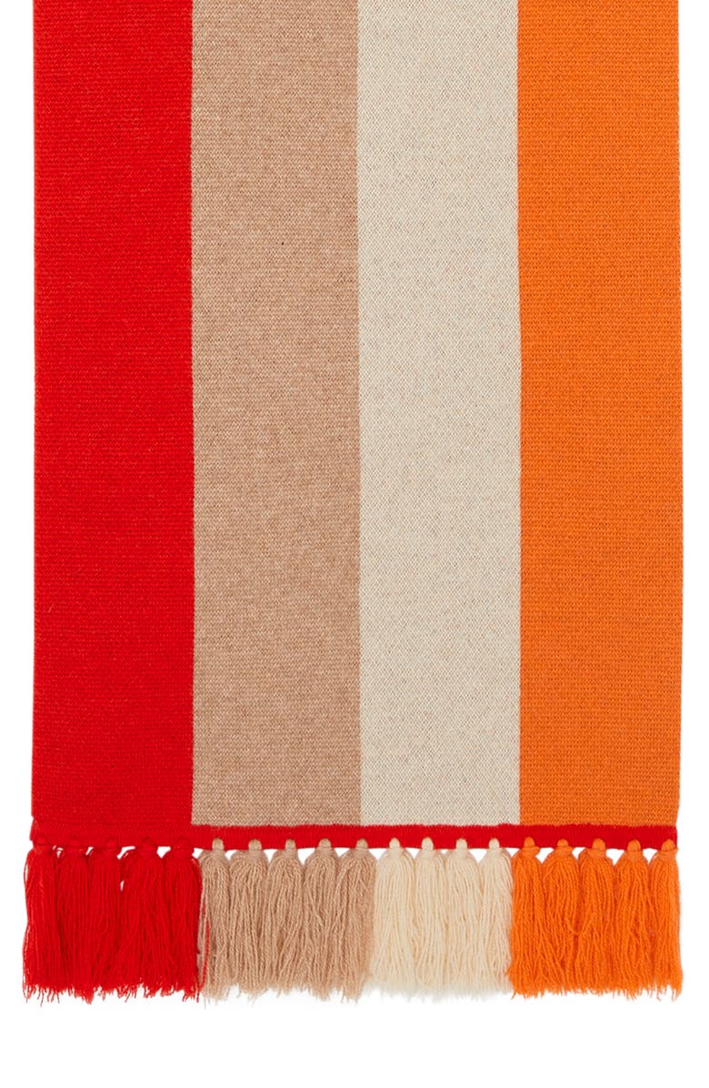 Burberry 4 Color Stripe Cashmere Scarf, Alternate, color, 