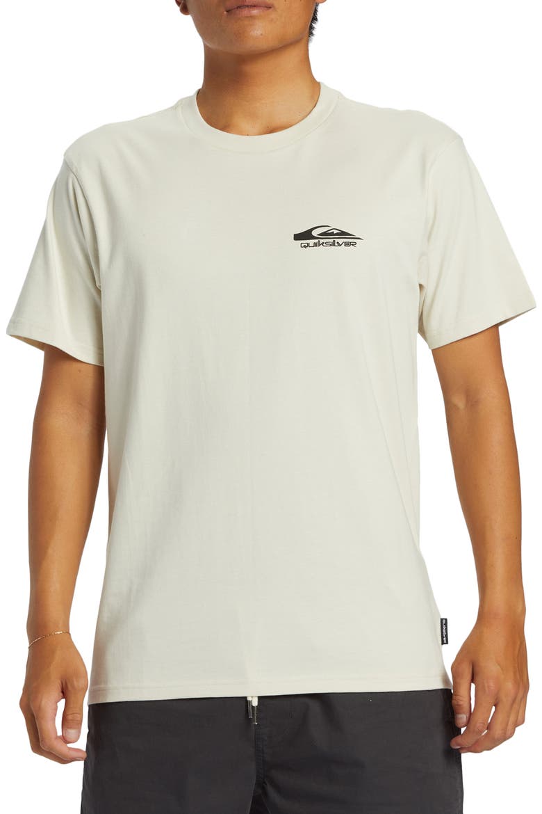 Retro Rocker Organic Cotton Graphic T-Shirt, Main, color, SILVER BIRCH