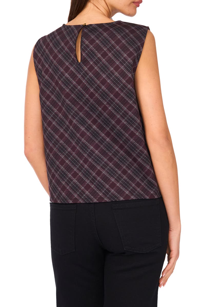 Vince Camuto Plaid Shell, Alternate, color, Rich Black