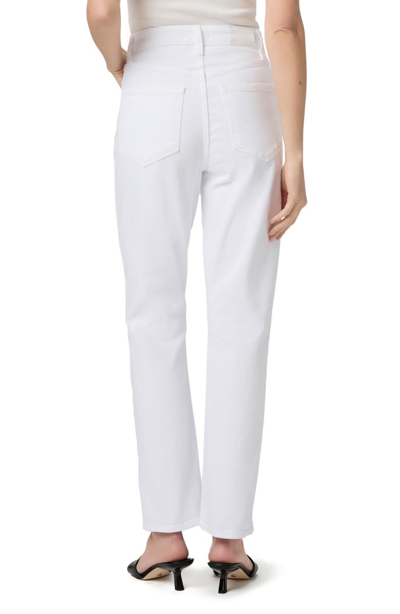 PAIGE Billy High Waist Ankle Straight Leg Jeans, Alternate, color, Crisp White