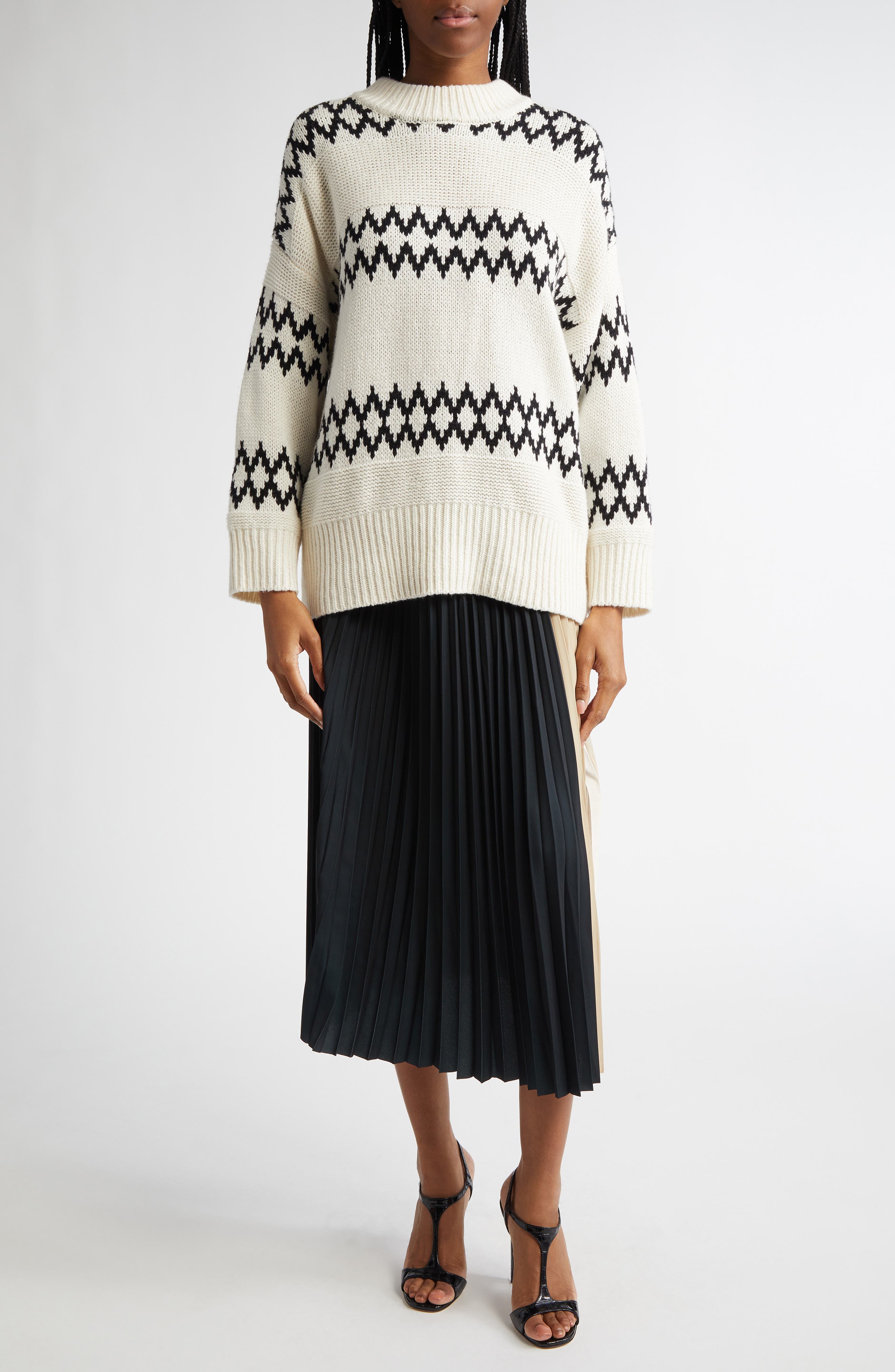 Ivy Wool Blend Fair Isle Sweater - image 2