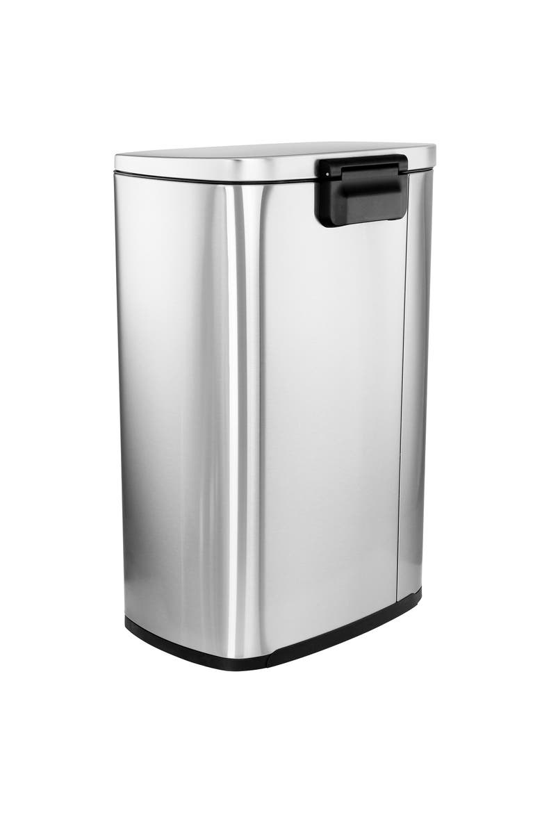 3 Piece 13 Gallon and 1.3 Gallon Trash Bin, Alternate, color, Silver