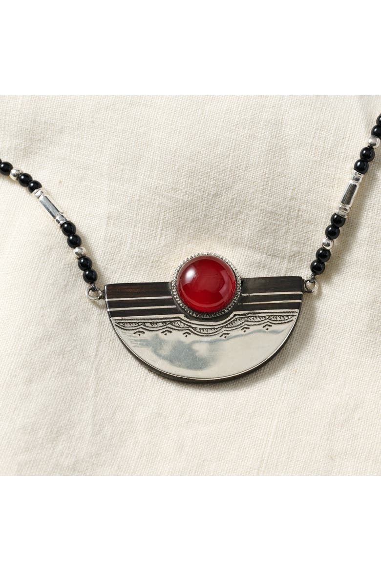 Amellal Tuareg Pendant Necklace, Alternate, color, Silver