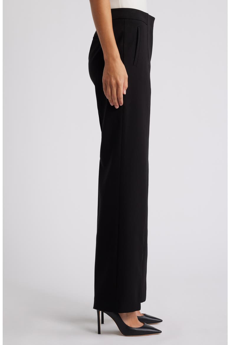 High Waist Straight Leg Pants, Alternate, color, ANNE BLACK