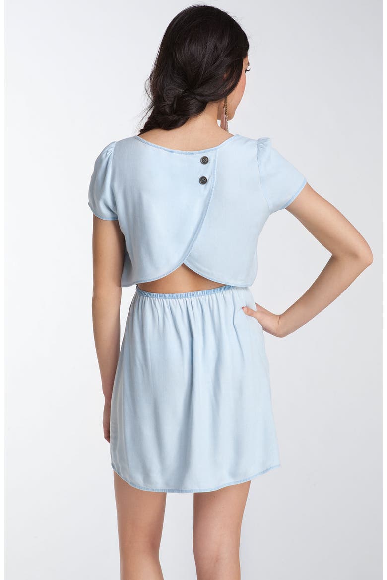 Split Back Dress, Alternate, color, BLUE- DREAM