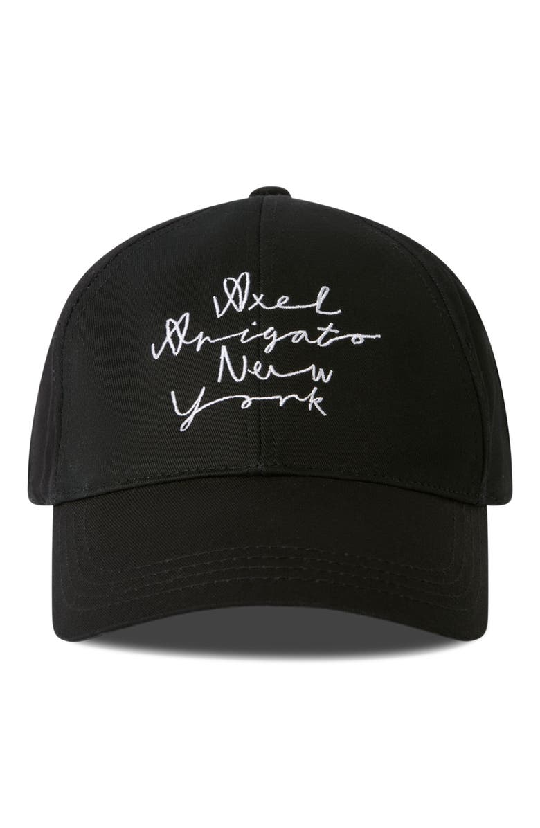 Axel Arigato Scribble New York Cap, Main, color, Black