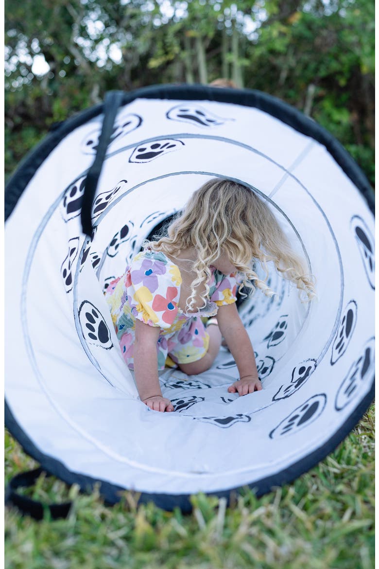 Panda Paw 6-Foot Play Tunnel, Alternate, color, WHITE
