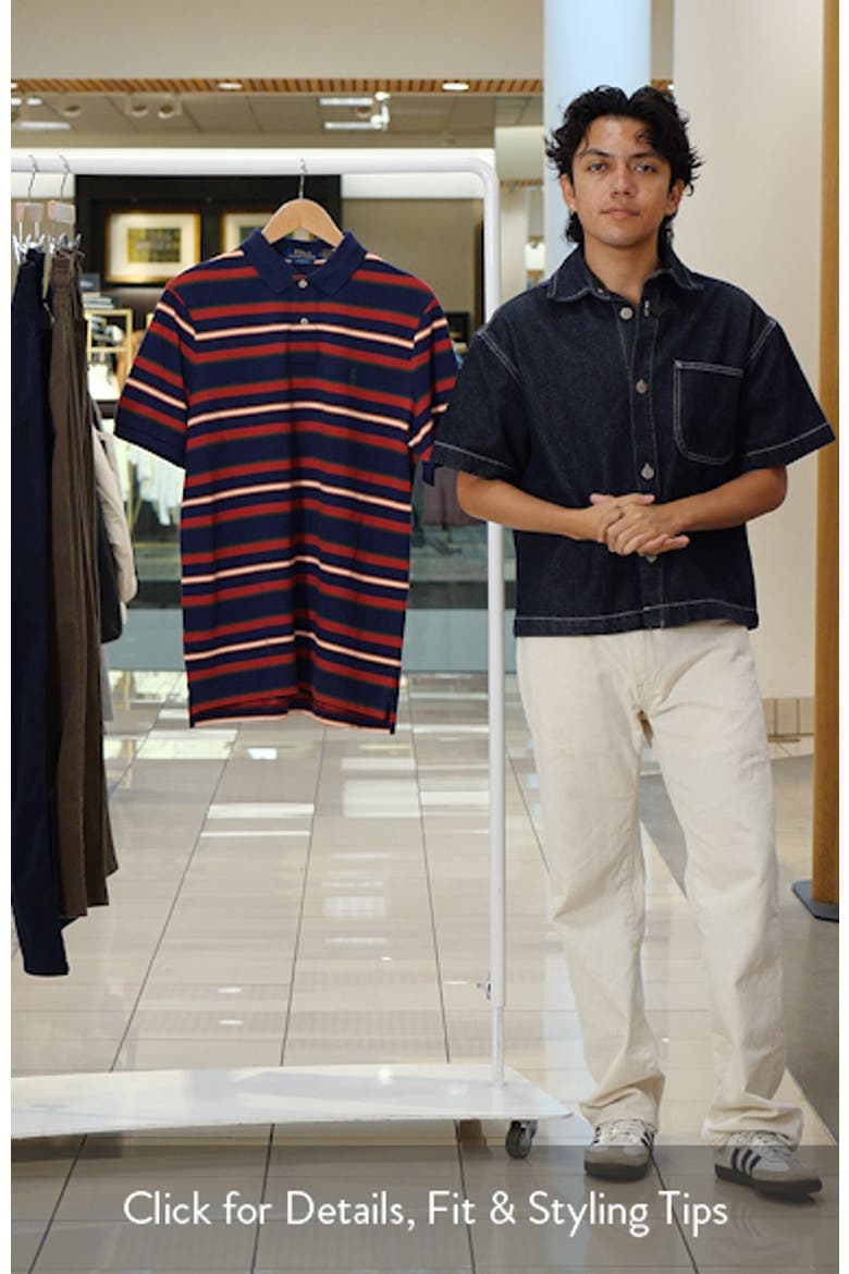 Classic Fit Stripe Cotton Piqué Polo video