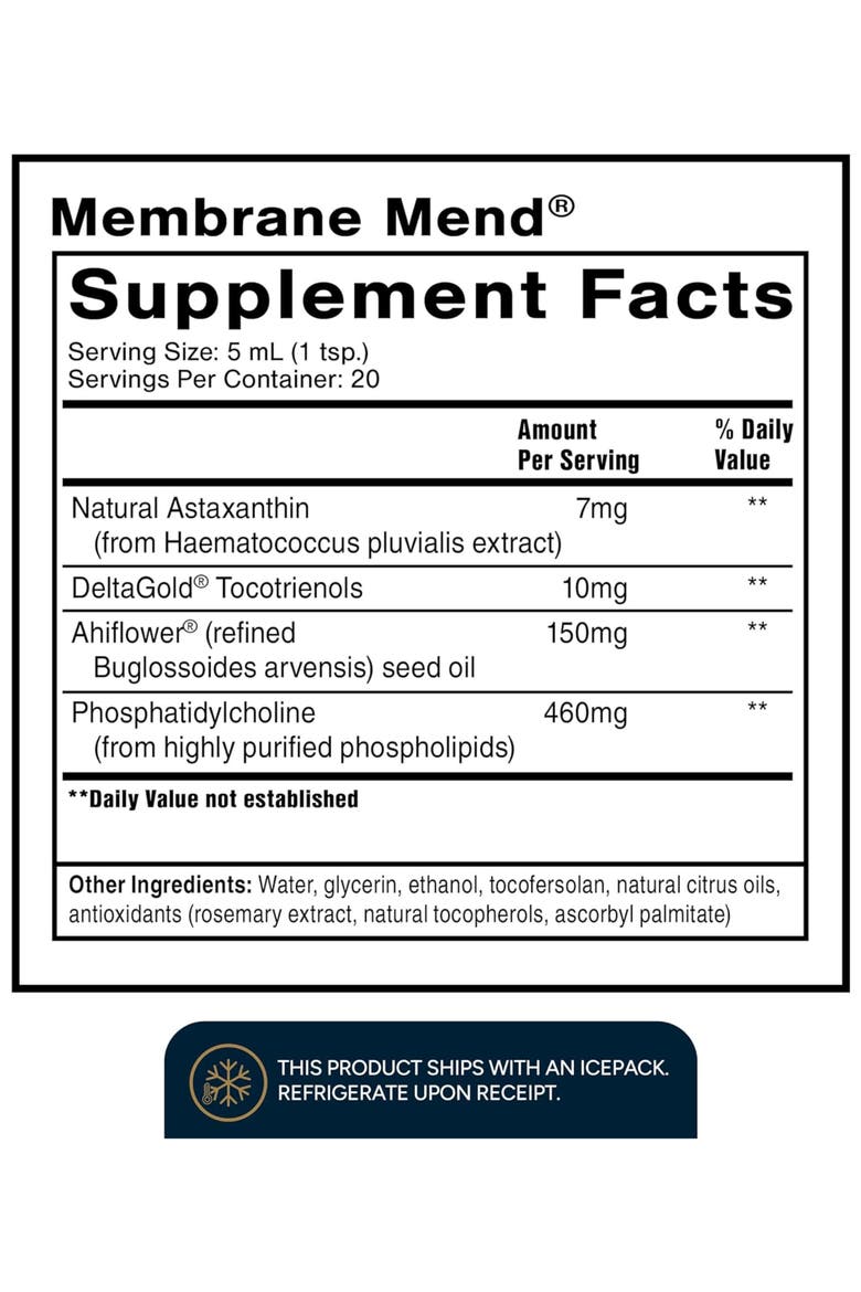 Membrane Mend Phosphatidylcholine Ahiflower Oil and Astaxanthin Supplement, Alternate, color, None