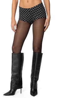 EDIKTED Maxene Polka Dot Micro Shorts