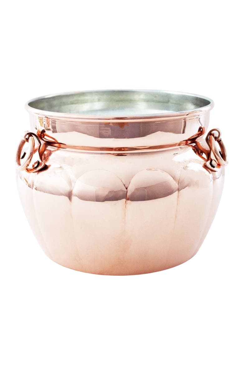 Vintage Inspired Copper Cauldron Pot, Main, color, Copper