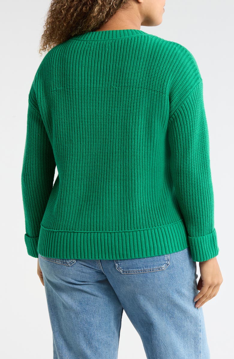 Lucky Brand Crewneck Sweater, Alternate, color, Jelly Bean