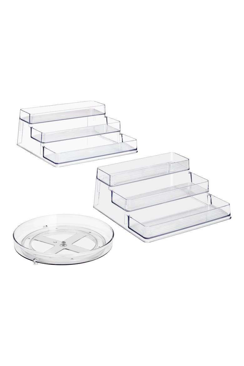 Acrylic Spice Organizer Set, Main, color, CLEAR