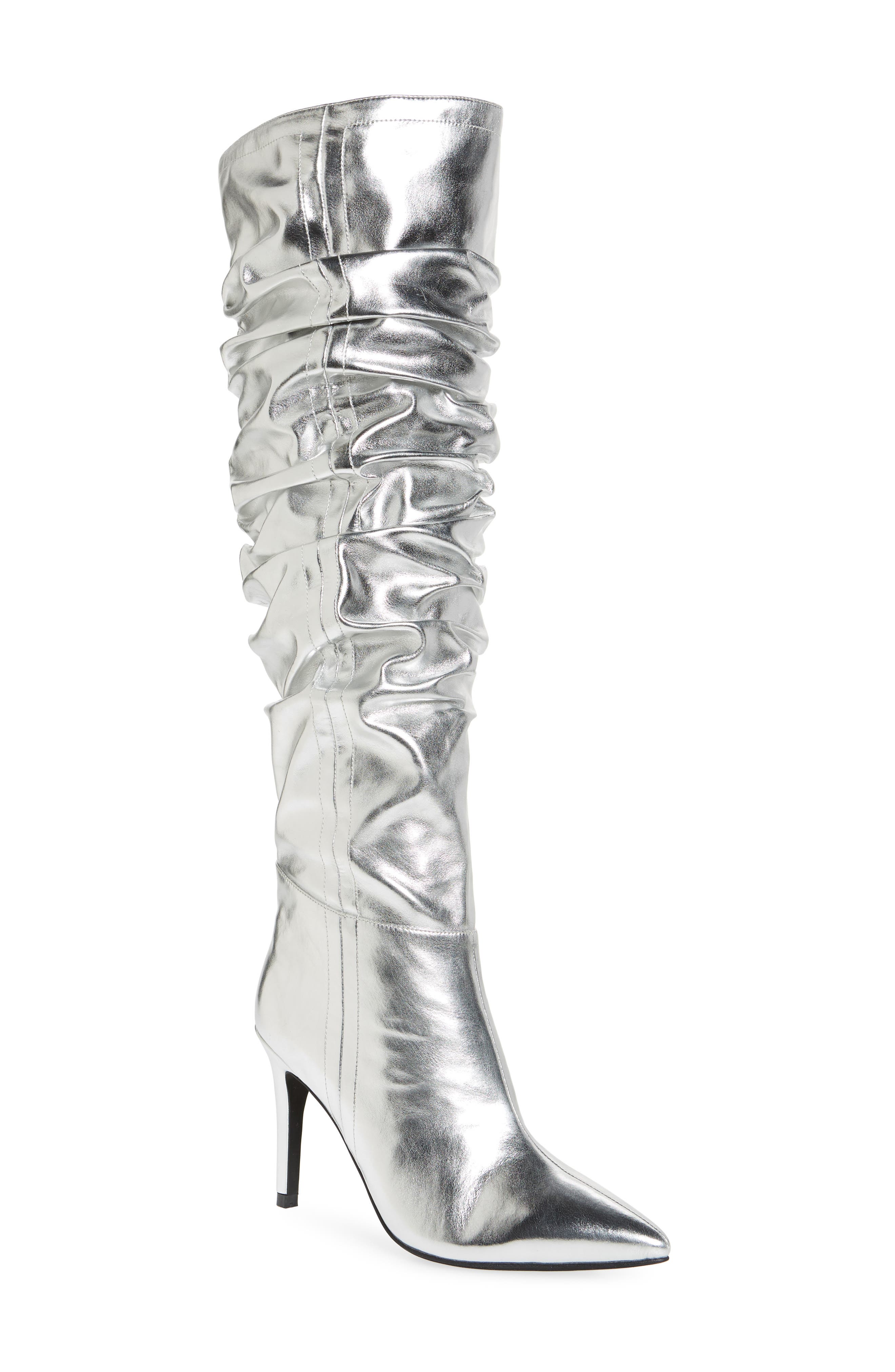 Jeffrey Campbell Advik Metallic Over the Knee Boot, Main, color, 