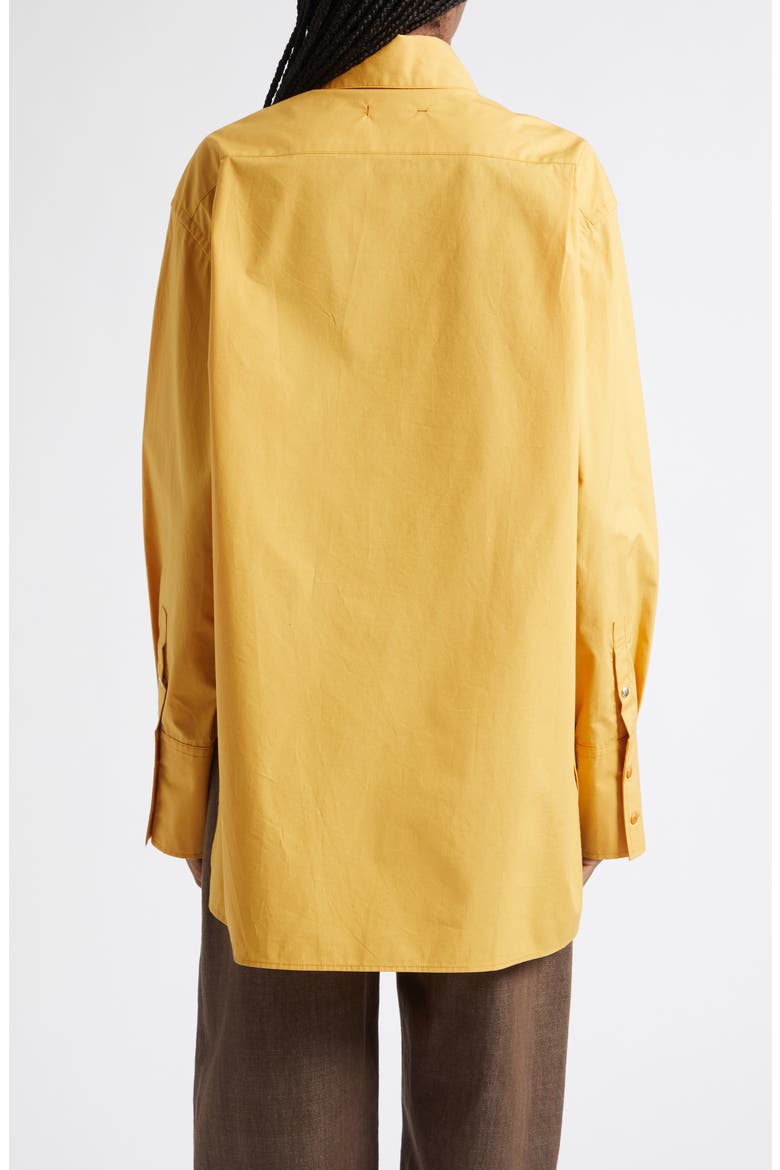 Tess Relaxed Fit Cascade Front Button-Up Shirt, Alternate, color, MARIGOLD