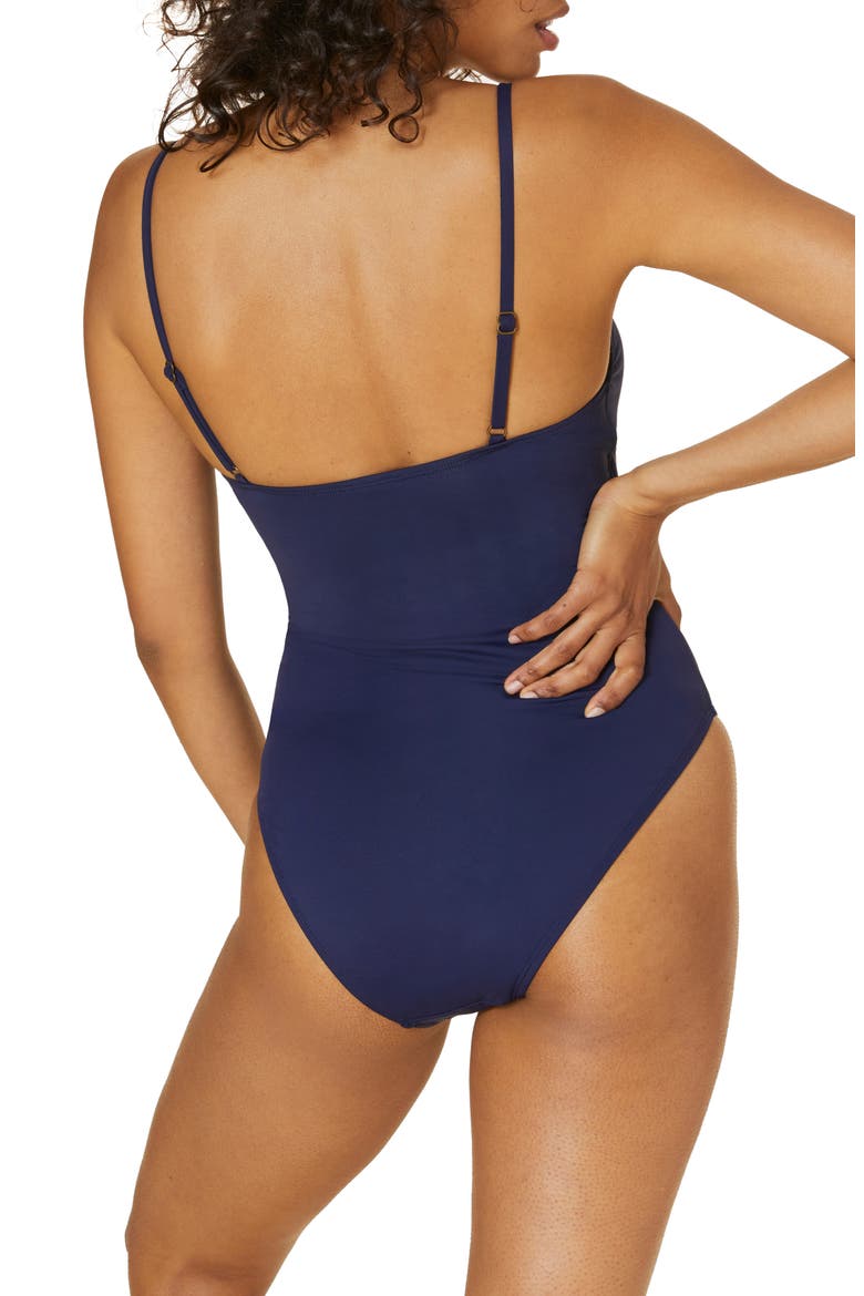 The Amalfi One-Piece Swimsuit, Alternate, color, NAVY