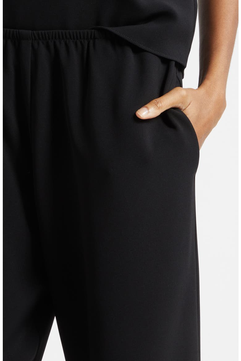Arielle Crepe Wide Leg Pants, Alternate, color, BLACK