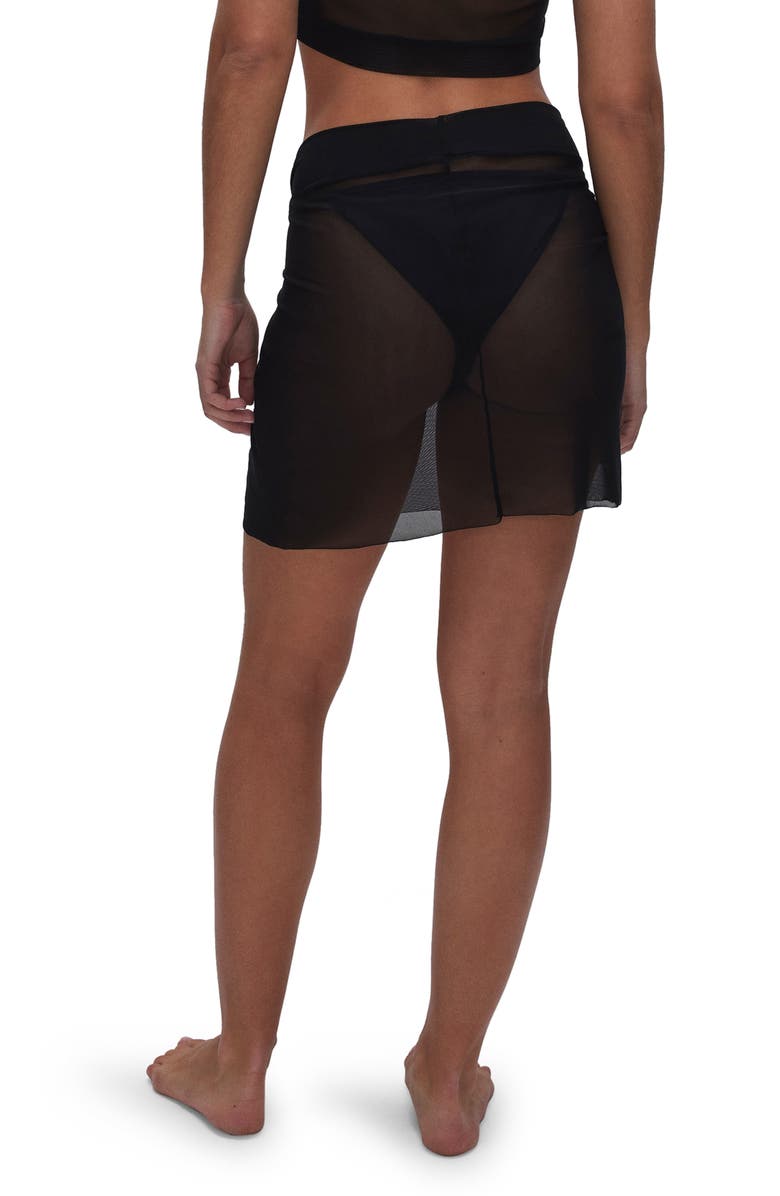 Good American Mesh Cover-Up Sarong, Alternate, color, 