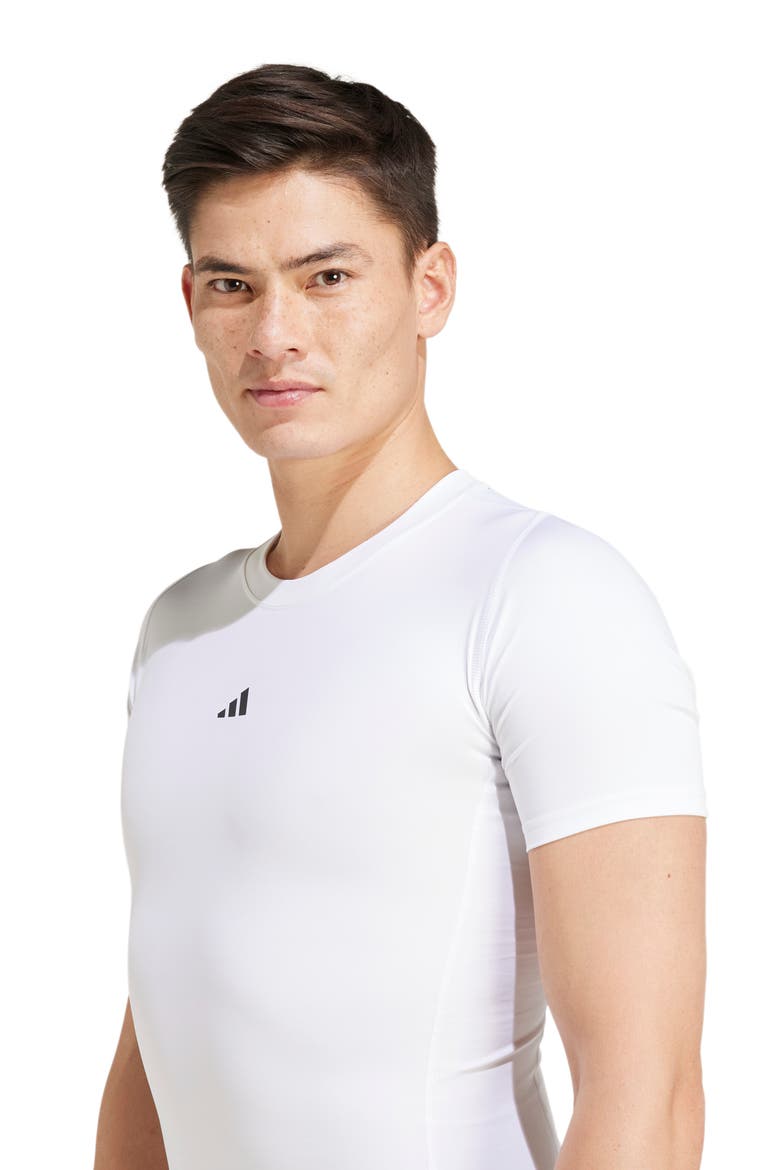 Techfit AEROREADY Training T-Shirt, Alternate, color, WHITE