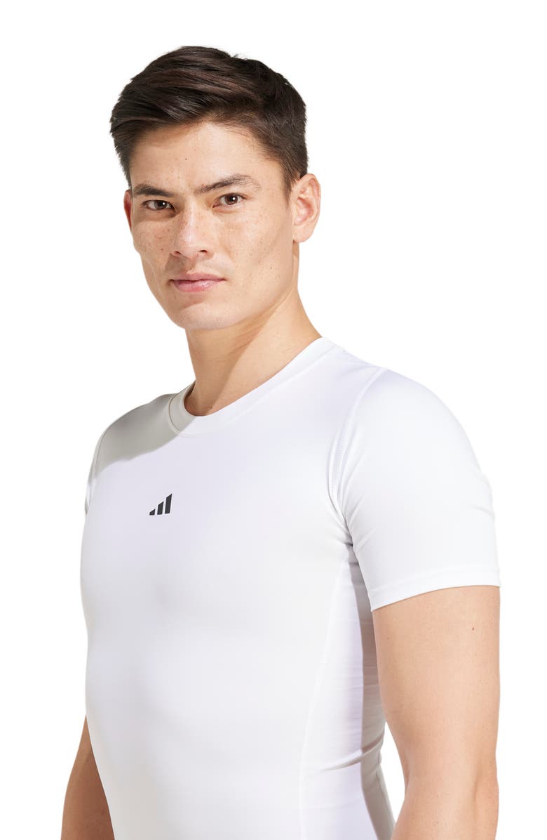 adidas Techfit AEROREADY Training T-Shirt, Alternate, color, White