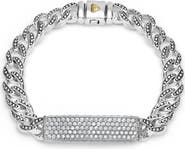 LAGOS Men's Anthem Pavé Bar Curb Chain Bracelet