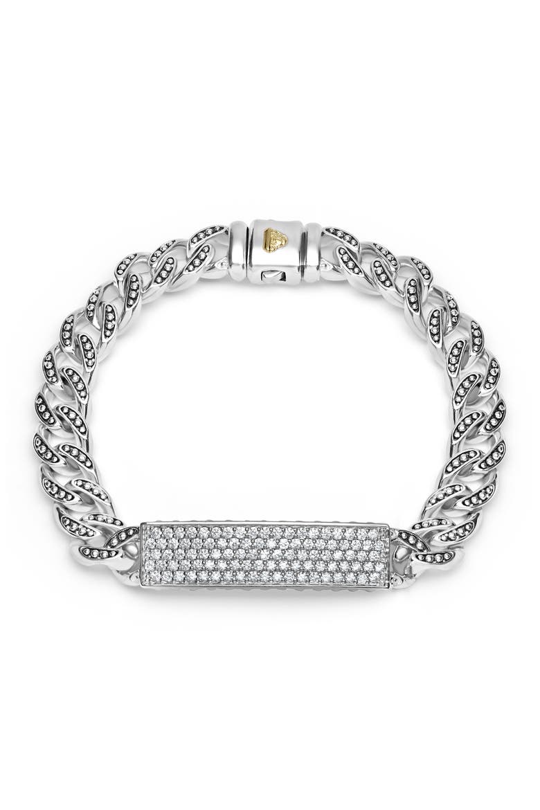 Men's Anthem Pavé Bar Curb Chain Bracelet video