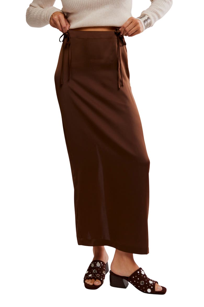 Rosetto Column Maxi Skirt, Main, color, POTTING SOIL