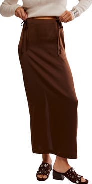 Free People Rosetto Column Maxi Skirt