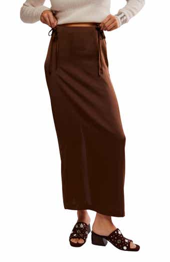 Free People Rosetto Column Maxi Skirt